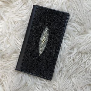 NWT- Genuine Stingray Checkbook Cover/Wallet